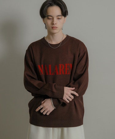 ロゴグラフィッククルーネックニット