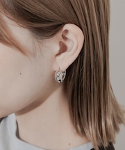 ウエスタンメタルフープピアス