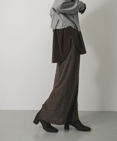 ヘアリーラメスカート