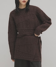 MIXケーブルショートニット