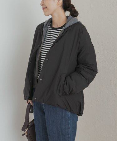 『UR TECH』撥水ポケッタブル中綿ブルゾン