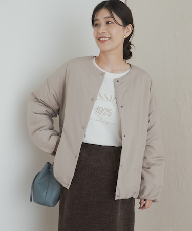 『UR TECH』撥水ポケッタブル中綿ブルゾン