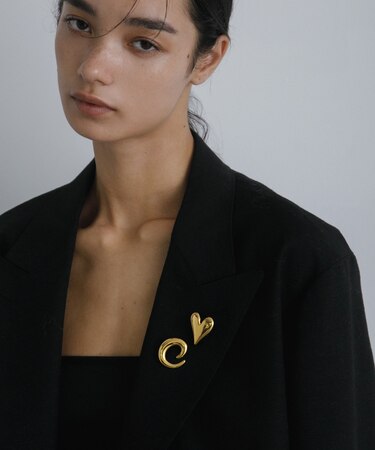decor『デコール』　Broach heart 2piece set