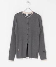 YENN　WOOL RIB CREW CARDIGAN