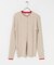 YENN　WOOL RIB CREW CARDIGAN