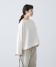 コットンボートネックカットソー