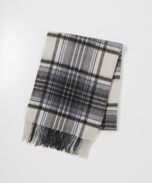 カシミヤチェックストール