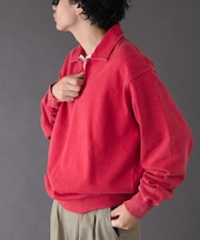 FORK&SPOON　サンブリーチハーフジップスウェット