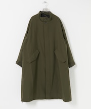 インナーダウン付スタンドカラーロングコート