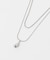 ステンレス二連ドロップネックレス