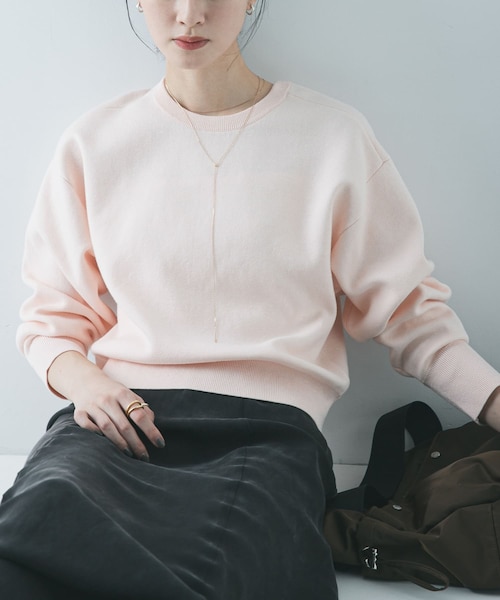 ダブルフェイスクルーネックニット｜アーバンリサーチの通販｜&mall