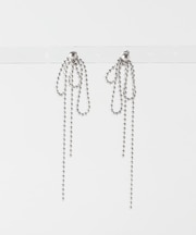 ステンレススウィングボールチェーンピアス