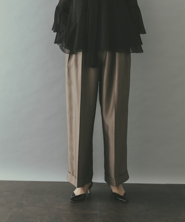 ブライトツイルタックパンツ