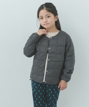 TAION CREW NECK BUTTON DOWN JACKET(KIDS)