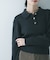 コットンシルクポロ衿ニット