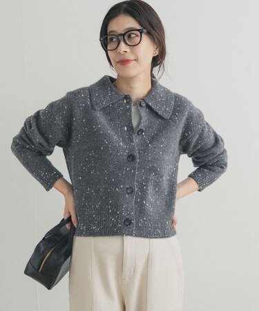 ネップヤーンカーディガン