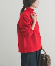 タートルネックニットプルオーバー