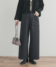 カットメルトンワイドパンツ
