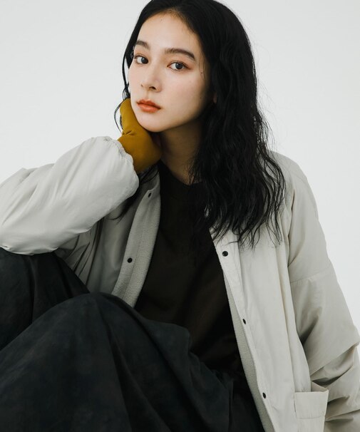 『UR TECH』フリースリバーシブルカーディガン