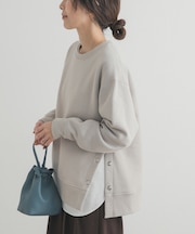 『一部WEB限定カラー』『UR TECH』裏起毛サイド釦スウェット