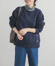 『一部WEB限定カラー』『UR TECH』裏起毛サイド釦スウェット