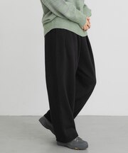 ボタニルプライム裏起毛タックパンツ