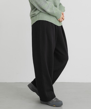 ボタニルプライム裏起毛タックパンツ