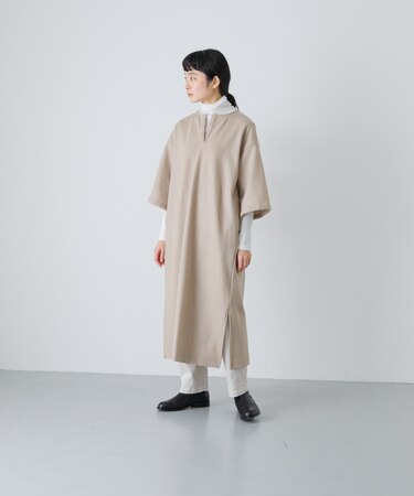 ウールオーバーワンピース