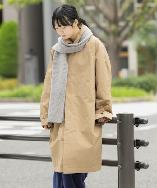 撥水中綿ステンカラーコート