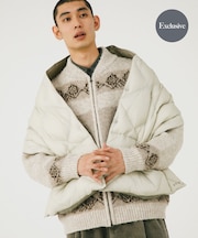 『別注』TAION×EKAL リバーシブルダウンショール