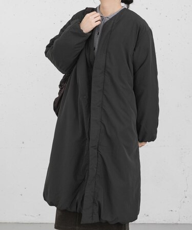 『UR TECH』中綿 ノーカラーコート