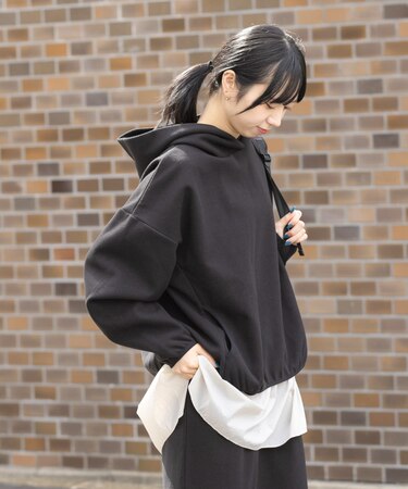 ウォームドジャージフーディー