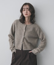 『洗濯可』メタルボタンカーディガン