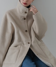 ECOPELフェイクムートンリバーシブルコート