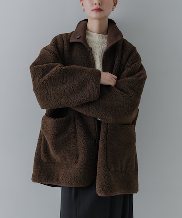 ECOPELフェイクムートンリバーシブルコート