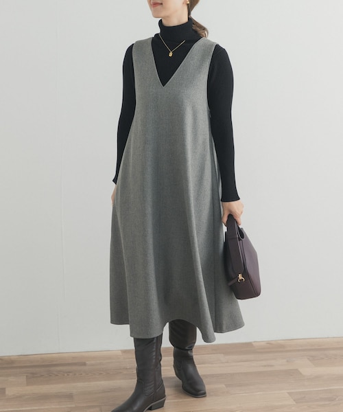 新品タグ付◆ DOORS メランジBACKタックフレアジャンスカ メランジBACKタックフレアジャンスカ｜アーバンリサーチの通販｜&mall