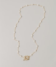 フラワーマンテルパールネックレス