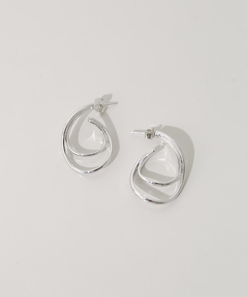 ニュアンスメタルレイヤードフープピアス｜アーバンリサーチの通販