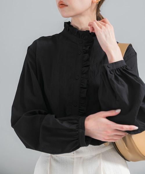 WEB限定』フリルスタンドカラーシャツ｜アーバンリサーチの通販｜&mall