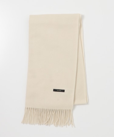 カシミヤ混無地ストール