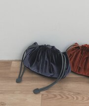 2wayベロア巾着ショルダー
