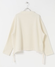 ウールループボトルネックプルオーバー