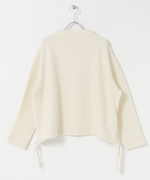 ウールループボトルネックプルオーバー