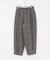 ウールコットンチェックパンツ