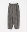 ウールコットンチェックパンツ