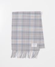 カシミヤチェックマフラー