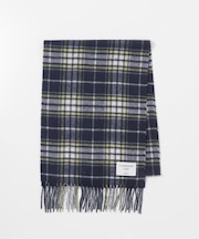 カシミヤチェックマフラー