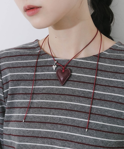 ハートカラーコードネックレス