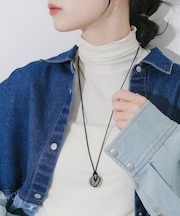 メタルラウンドコードネックレス