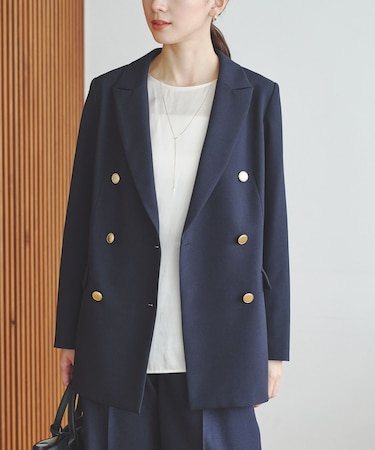 ダブルブレストブレザージャケット